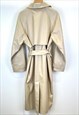 KZELL PU TRENCH COAT WITH HIGH COLLAR IN BEIGE 