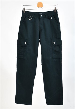 Vintage 00s cargo trousers in black