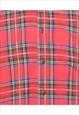 BEYOND RETRO VINTAGE CHECKED RED CLASSIC LONG SLEEVE SHIRT -