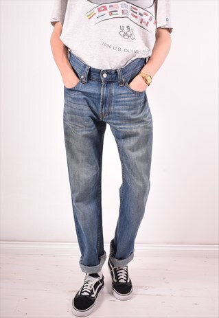 LEVI'S 506 MENS VINTAGE JEANS W32 L34 BLUE 90S