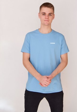 BLUE RAWWW (WHITE) T-SHIRT