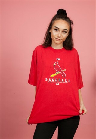 VINTAGE RED LOUISVILLE CARDINALS BASEBALL TSHIRT
