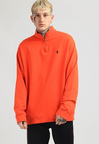 VINTAGE POLO RALPH LAUREN 1/4 ZIP SWEATSHIRT