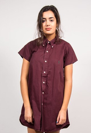 90'S VINTAGE RALPH LAUREN REWORK SHIRT DRESS
