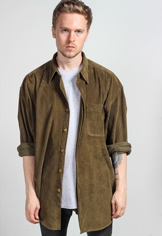 VINTAGE OVERSIZED CORDUROY SHIRT