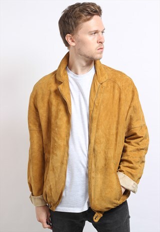 VINTAGE SUEDE BOMBER JACKET