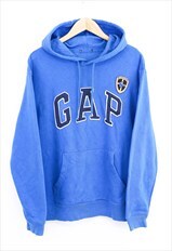 Vintage Gap Bluebirds Hoodie Blue Spell Out Hooded Retro 