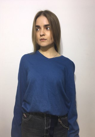 VINTAGE 80' BEAUTIFUL COOL BLUE UNISEX JUMPER