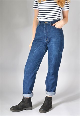 VINTAGE LEE DARK BLUE STRAIGHT LEG JEANS