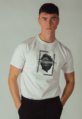 BANKSIDE CAESAR GRAPHIC T-SHIRT WHITE