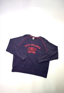 Vintage 90s New Balance Dark Purple Sweatshirt  