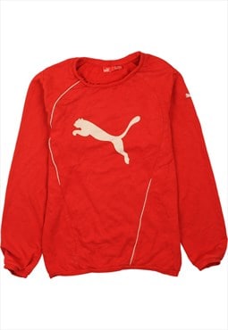 Vintage 90's Puma Sweatshirt Spellout Crew Neck Red XSmall