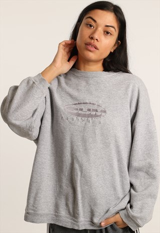 VINTAGE B.U.M EQUIPMENT EMBROIDERED SPELL OUT SWEATSHIRT