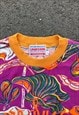 SOLD OUT Tropical print tee by Uniform, Italy 90s size S/M