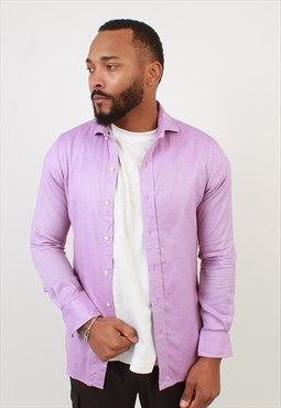 "Men's Vintage Polo Ralph Lauren Pink slim fit shirt