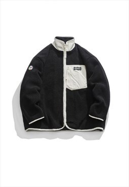 Y2K Furry Knitted Jacket Winter Wear Coat