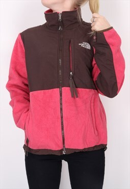 Vintage The North Face - Pink and Brown Embroidered Denali F
