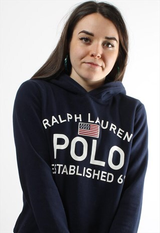 VINTAGE POLO RALPH LAUREN SPELL OUT HOODIE