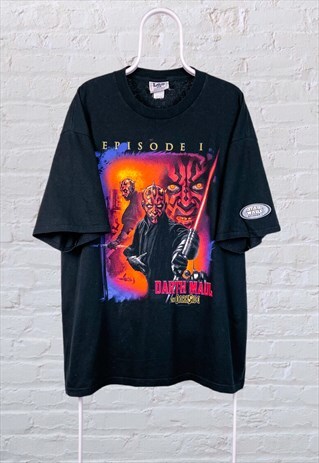 RARE 1999 STAR WARS DARTH MAUL T-SHIRT PHANTOM MENACE XXL