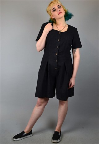 VINTAGE 80'S SHORT-SLEEVED PLAYSUIT