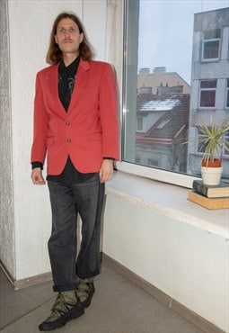 Vintage 80's Red/Pink Blazer Jacket