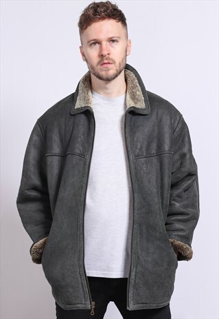 VINTAGE SUEDE AVIATOR JACKET