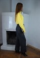 VINTAGE Y2K TURTLENECK FUNKY FITTING FESTIVAL IN NEON YELLOW