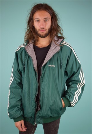 VINTAGE 90'S ADIDAS REVERSIBLE TRACK COAT