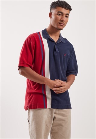 VINTAGE NAUTICA SHORT SLEEVE POLO TOP