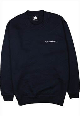 Vintage 90's Randstad Sweatshirt Crew Neck Black Small