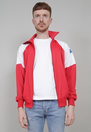 VINTAGE 90'S CHAMPION RED / WHITE TRACKSUIT JACKET