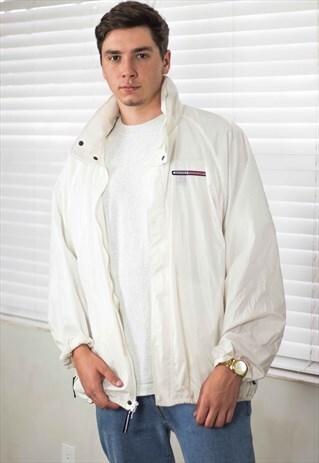 VINTAGE NAUTICA SHELL JACKET LOGO 90S XL 12