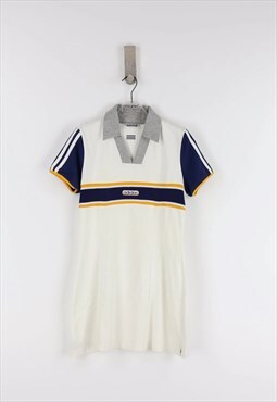 Adidas Vintage 90's Sporty Dress in White - S