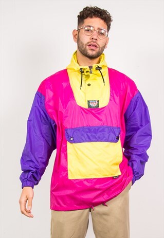 VINTAGE K-WAY WATERPROOF CAGOULE RAIN JACKET