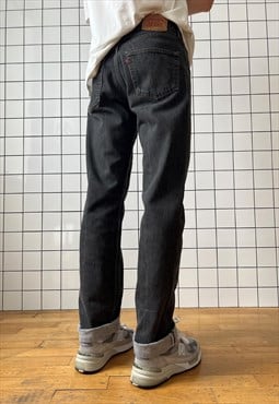 Vintage LEVIS 501 Jeans Denim Pants 90s Washed Grey