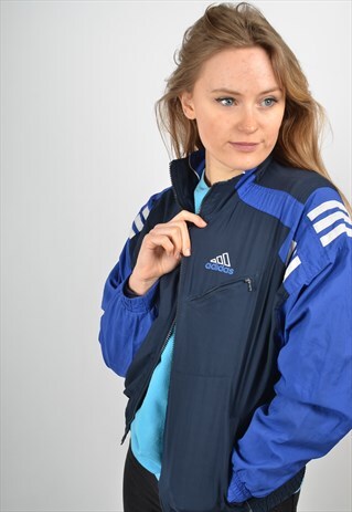 VINTAGE ADIDAS SHELL JACKET BLUE