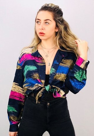 VINTAGE OVERSIZED PATTERN SHIRT