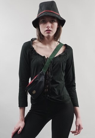 VINTAGE 90'S MOSCHINO BLACK GYPSY TOP
