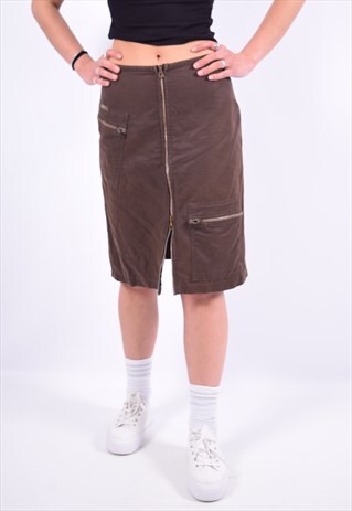 VINTAGE CALVIN KLEIN SKIRT BROWN