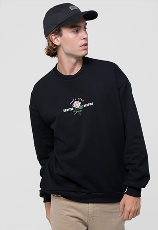 SWEATSHIRT "KAOTIKO BLOOMS" BLACK