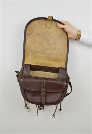LEATHER TASSEL SADDLE BAG