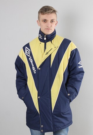 VINTAGE UMBRO PADDED PUFFER COAT SMALL