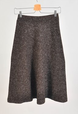 Vintage 90s midi skirt in brown