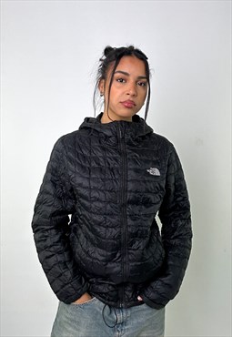 Black 90s The North Face Light Puffer Jacket Coat