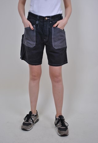 VINTAGE DENIM WORK SHORTS, 90S JEANS HERITAGE SHORTS