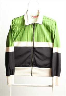 Vintage Puma Track Jacket Green Black Size M