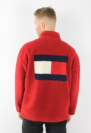 TOMMY HILFIGER OUTDOOR FULL-ZIP VINTAGE FLAG FLEECE