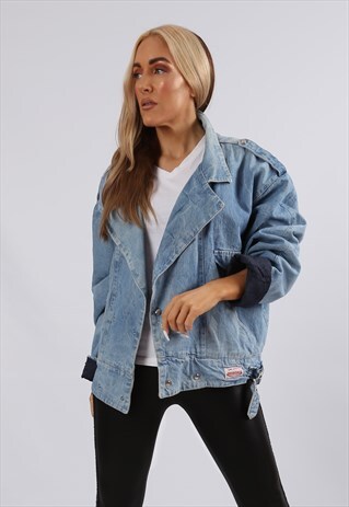 VINTAGE 90'S SHERPA LINED DENIM JACKET OVERSIZED XL (51Y)