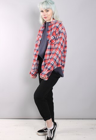 VINTAGE CHECK FLANNEL SHIRT