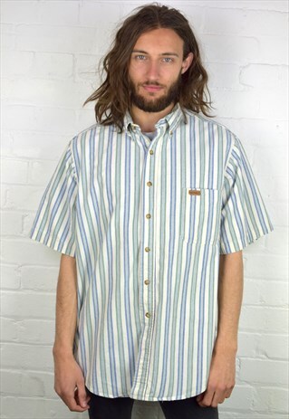 VINTAGE 90'S CARHARTT STRIPED SHIRT